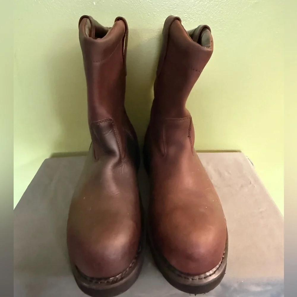 BRAHMA‎ Hutch II Leather Western Work Boots Mens Size 13W 5593743 Steel Toe